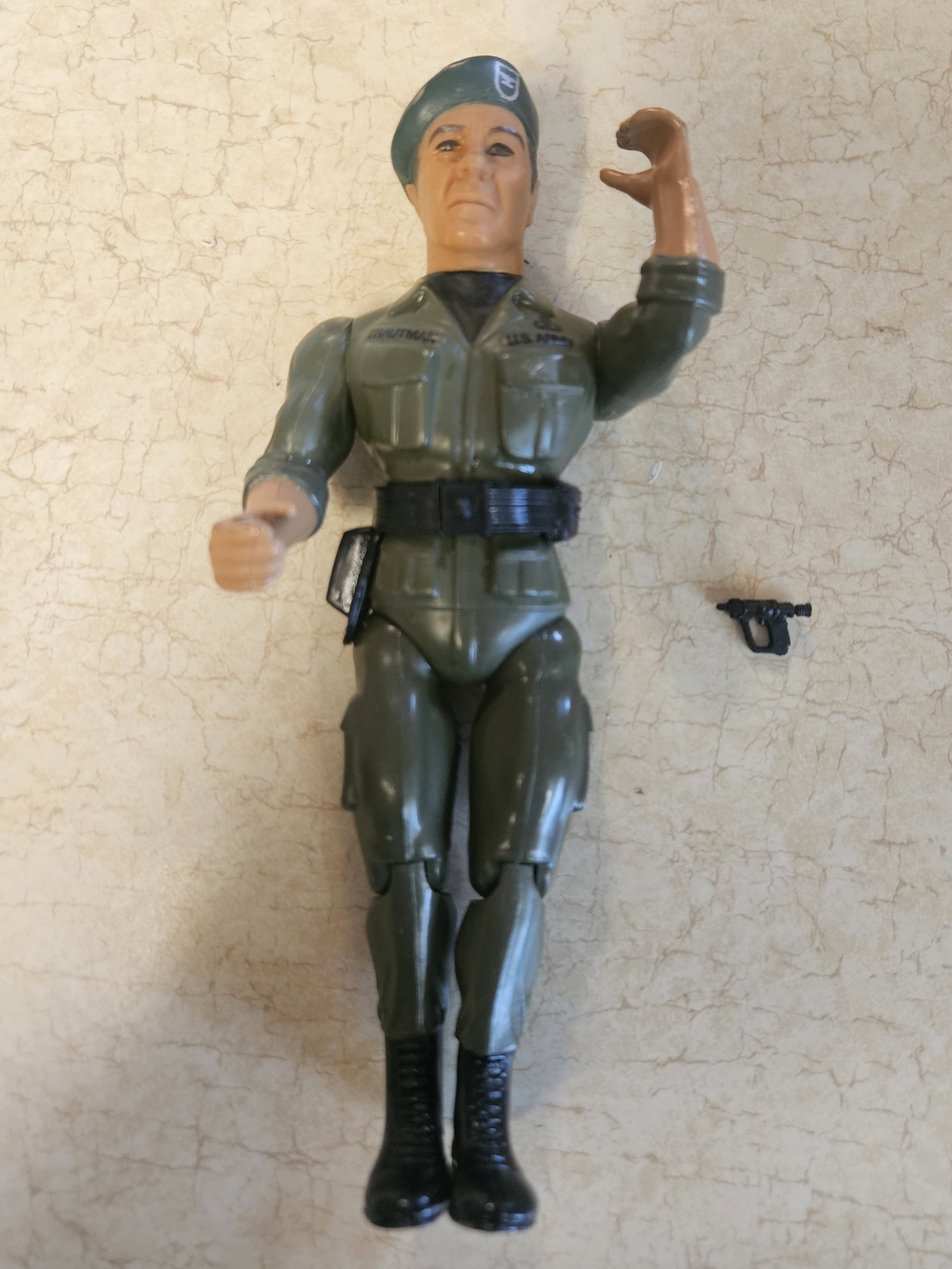 Green Military Action Figure with Black Belt and Boots
